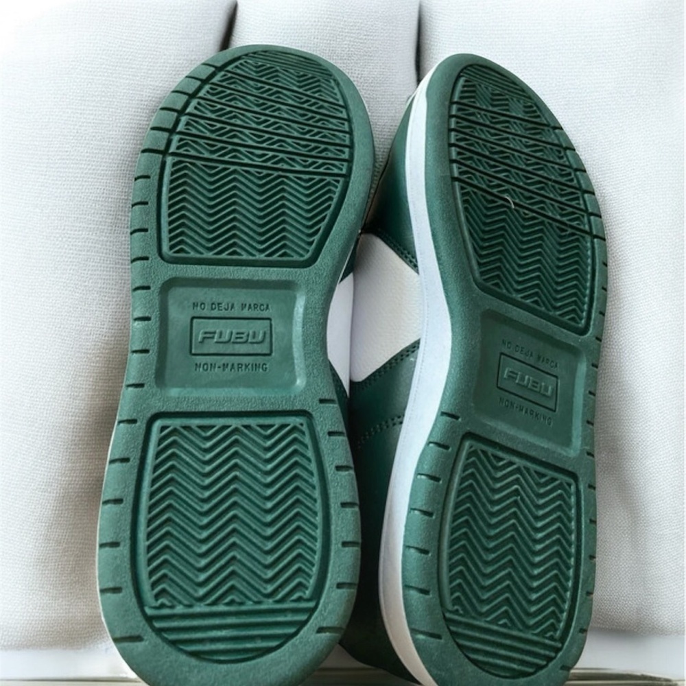 FUBU Green and White Classic Sneakers NWT - Picture 3 of 4